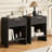 Arcen 1-Drawer Nightstand with Fluted Front (Set of 2)-1708566238-1708566236