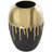 Patrich Ceramic Abstract Decorative Vase with Abstract Gold Melting Drips-304632352-304632353