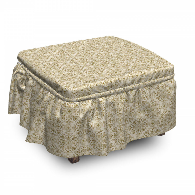 Box Cushion Ottoman Slipcover