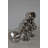 Alesja Modern Art Weightlifter First Pull Position Chrome Statue Size: 20" x 8" x 11"H