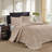 Reversible Bedspread Set Khaki Queen-117539248-117539252