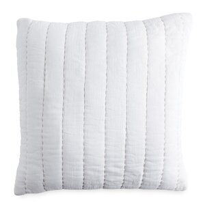 Pure Quilted Voile Square Cotton Pillow Cover & Insert