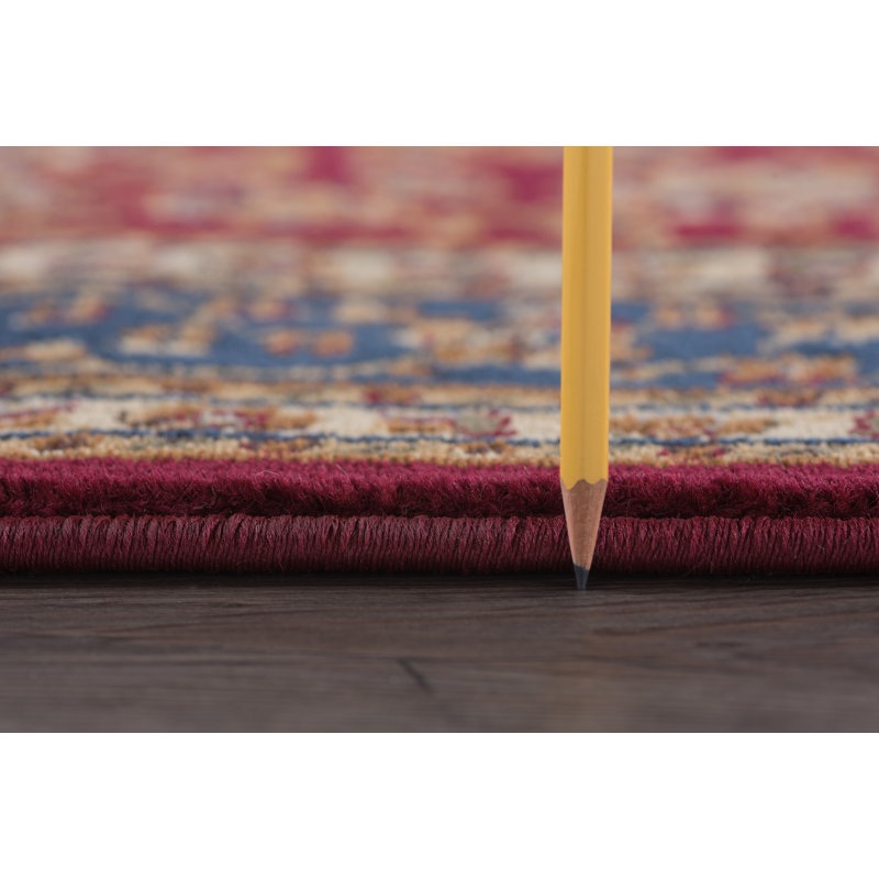 Tapis oriental rouge Clarence, Rectangle 7 pi 10 po x 10 pi 3 po