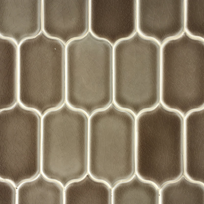 Mosaïque en porcelaine émaillée, Botte de foin
