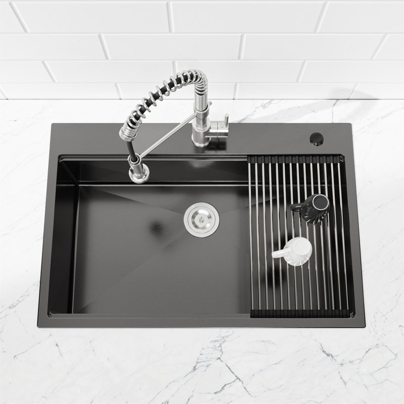 Stainless Steel Kitchen Sink, Black