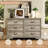 47'' W Farmhouse 6 Drawer Dresser