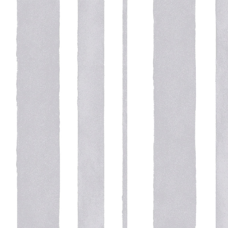 Rachel Ashwell Watercolour Stripe Grey Wallpaper, Gray