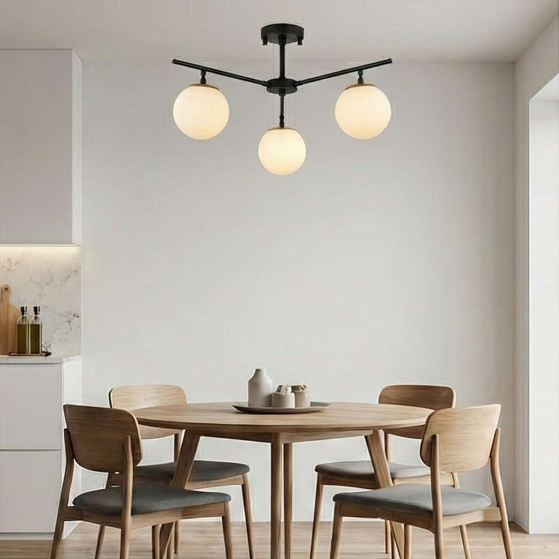 Plafonnier semi-encastré 3 lumières Modern Modern
