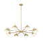 Lustre 8 lumières Trombetta en noir mat-837969816