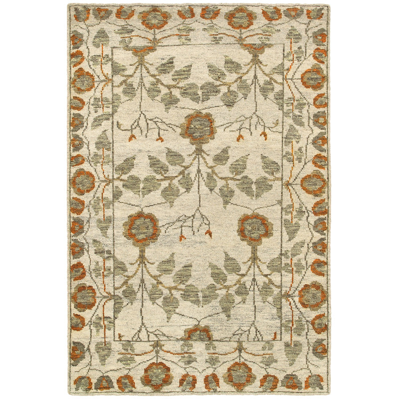 Tapis 100% laine classique noué à la main Oushak, Rectangle 9 pi x 12 pi