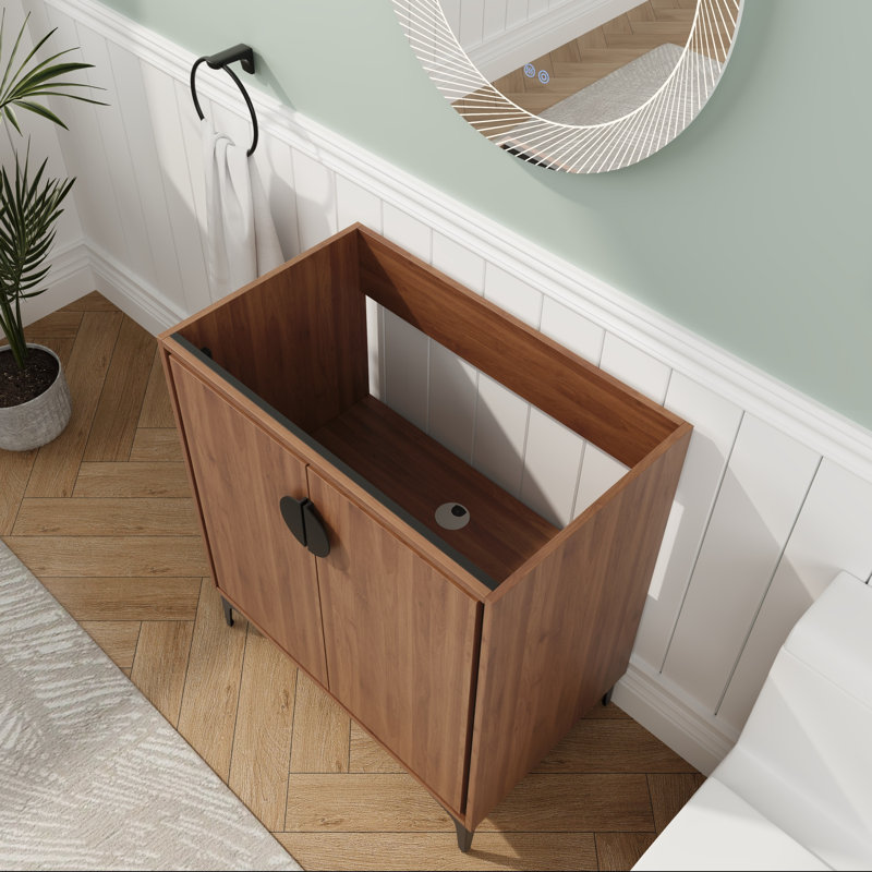 30" Modern Bathroom Cabinet with Soft-Close Doors
