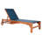 Lombardo Outdoor Eucalyptus Wood Chaise Lounge-92182551