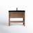 Ariane 36'' Natural Oak Veener Plywood Double Bathroom Vanity with Engineered Quartz Top-2079196504