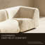 Chaise longue modulaire sans accoudoirs Grossman (blanche)-1057746344