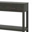 Table de ferme avec 3 tiroirs, console peinte avec tablette inférieure et poignées en fer-119412022