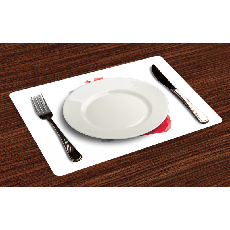 Polyester Abstract Rectangle Placemat