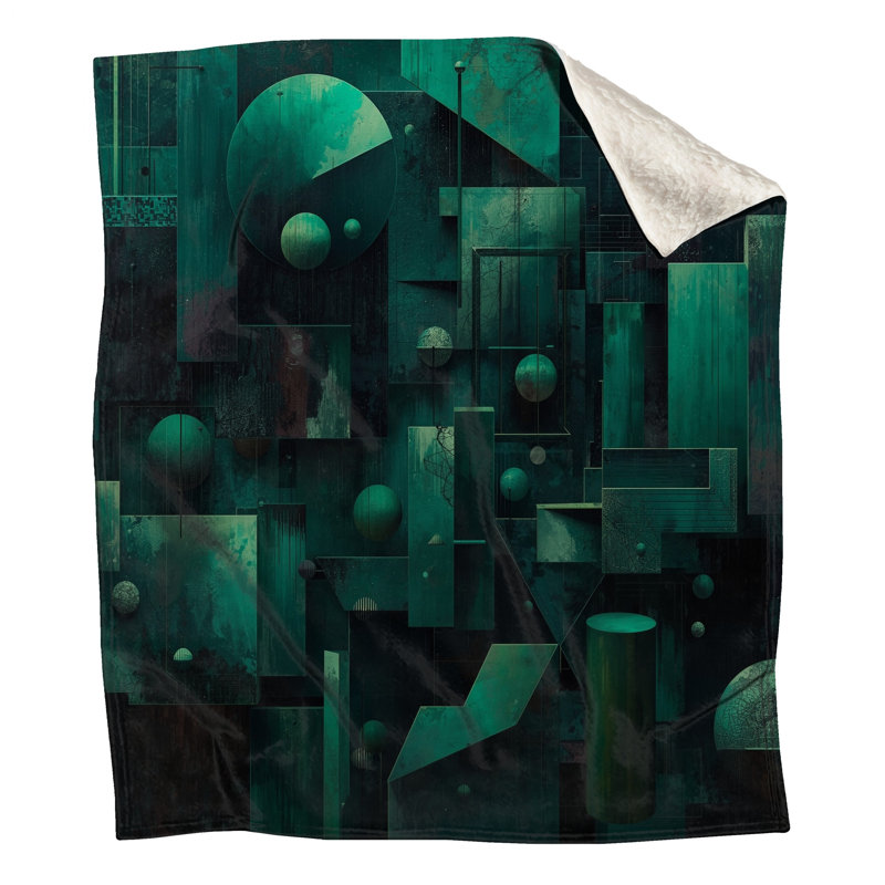 Geometric Shapes Composition Blankets, 50in W x 60in H