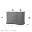 Ensemble de meuble-lavabo double 48 po Avery-51712050-51978203-51712049