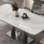 Ensemble de table de salle à manger rectangulaire simple en faux marbre-104254914