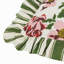Feeoni Ruffled Floral Square Throw Cushion