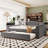 Upholstered Daybed with Storage Armrests, Trundle and Latest Integrated Bluetooth Audio System-823479511-823479508