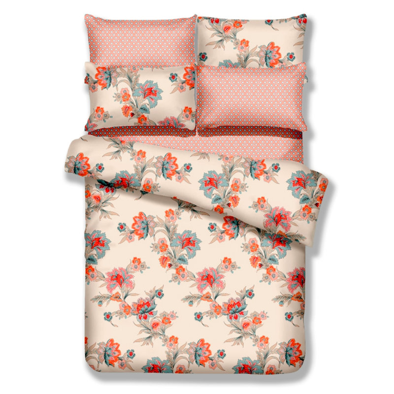 Ensemble de housse pour couette, Housse de couette pour grand lit et 5 pièces supp