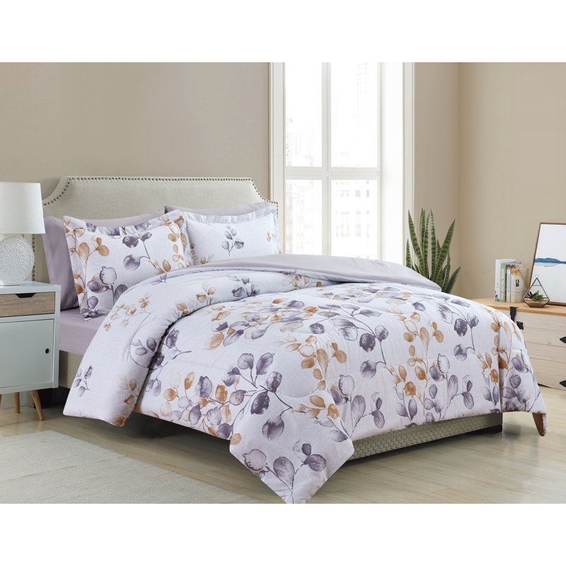 Ensemble d'édredon en duvet d'oie moelleux 7 pièces avec ensemble de draps 4 pièces Marina