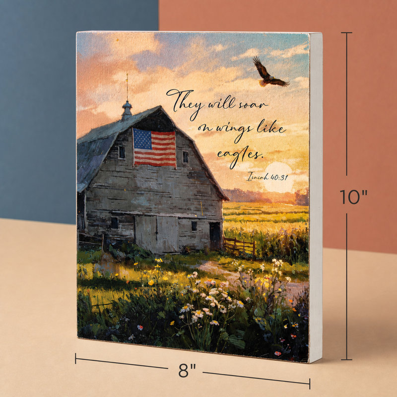 Tabletop Plaque They Will Soar On Wings