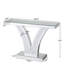 Console à miroir 39 po, table d'entrée moderne argent