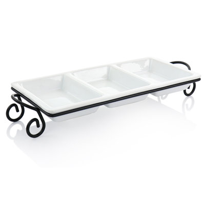 Elama Porcelain Condiment Server