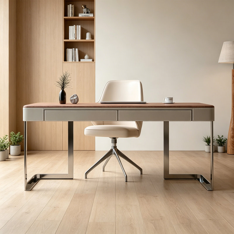 Bureau d'écriture Retro Retro, H 29,52 po x l 62,99 po x P 23,62 po