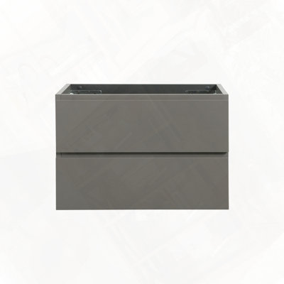 Armoire murale avec deux tiroirs à fermeture en douceur pré-assemblés