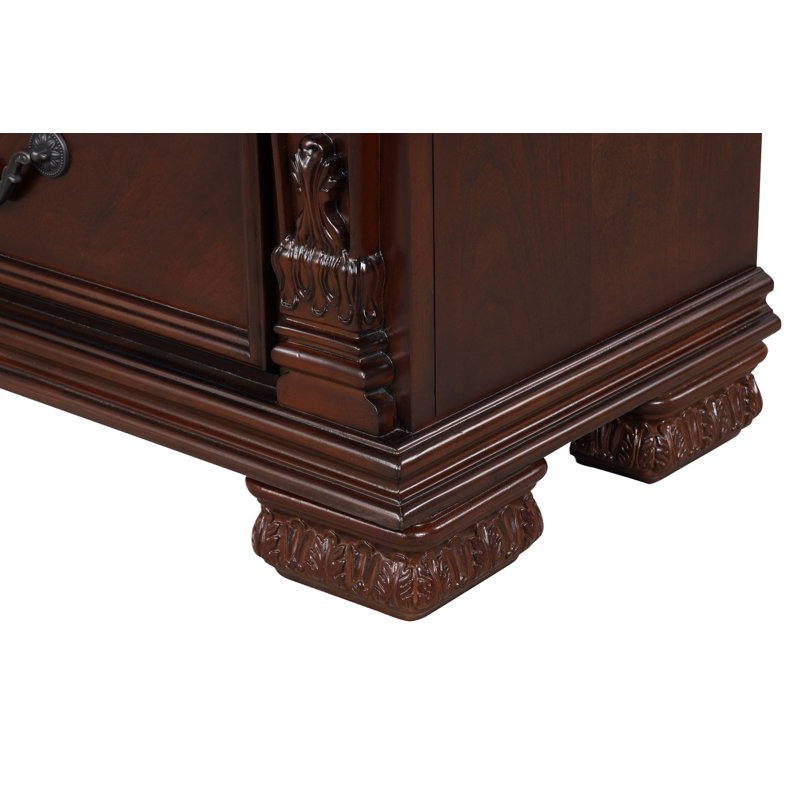 Commode 6 tiroirs Lyndon G09400-CH, cerise