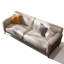 Causeuse-coussin standard en cuir véritable beige-889316686