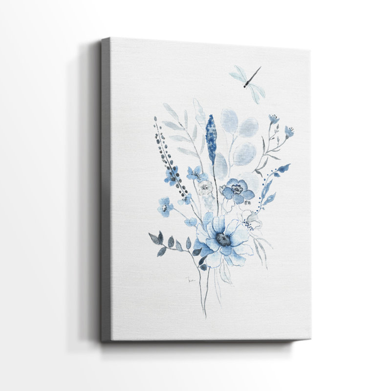 Indigo Gathering I -Gallery Wraraped Cavas, H 60 po x l 40 po