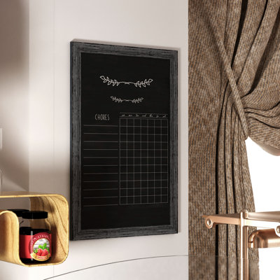 Flash Furniture Yes Porcelain Wood Chalkboard
