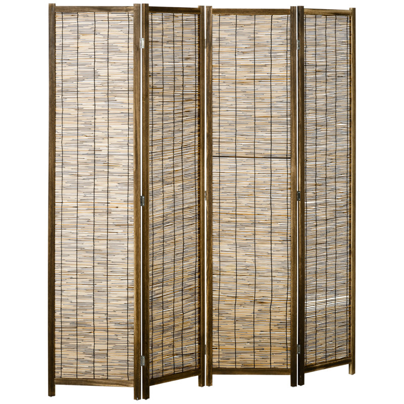 Cloison pliante Siyeh H 67 po, bois, 4, Brun