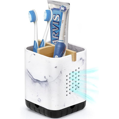 Porte-brosses à dents électriques pour comptoir de salle de bain, brosse à dents détachable et porte-rasoir pour la douche, porte-brosse à dents pour enfants et porte-dentifrice, organisateur de brosse à dents en bambou à 3 fentes