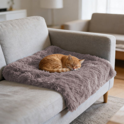 Fourrure pour animaux de compagnie Furry Four Season Warm, 22,05 po x 14,17 po, kaki