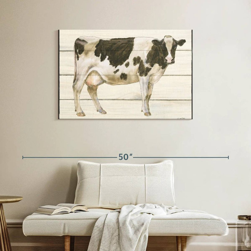 Brampt Country Cow I, H 26 po x l 39 po