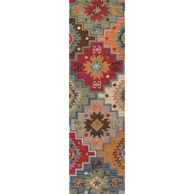 Jadarrien Wool Southwestern Indoor Rug, Runner 2'3" x 8'