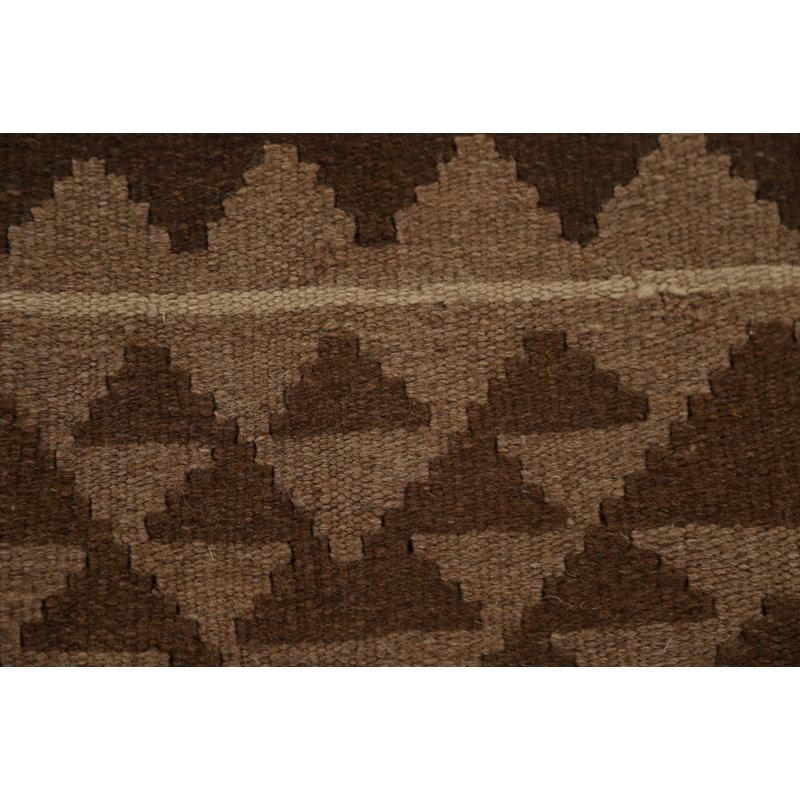 Tapis géométrique tissé à la main Kilim 7 x 10