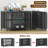 Large Foldable Dog Crate Furniture, Assembly-Free Dog Crate With Adjustable Bowls And Name Tag For Small, Medium, Large Dog-50994929-34654247