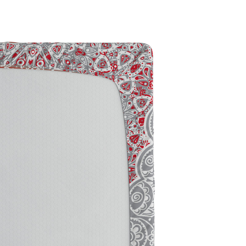 Microfiber Fitted Sheet, Twin Fitted Sheet, Red
