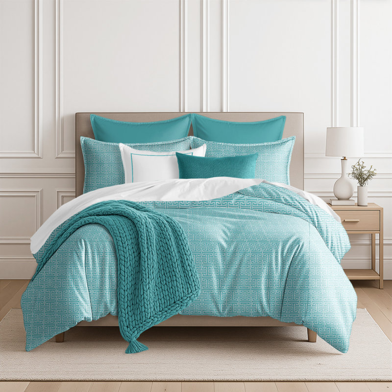 Housse de couette Devon Bay et 1 taie décorative simple, Housse de couette simple + 1 taie décorative stan