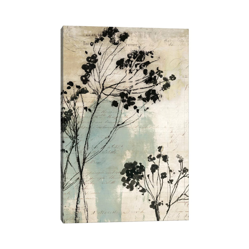 Inky Floral I - Wrapped Canvas Painting
