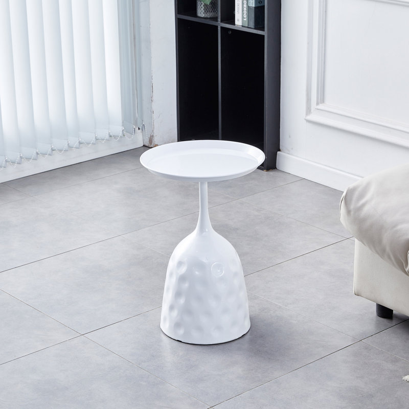 Wine Cup Metal Side Table, Small Sofa Table, Round Nightstand