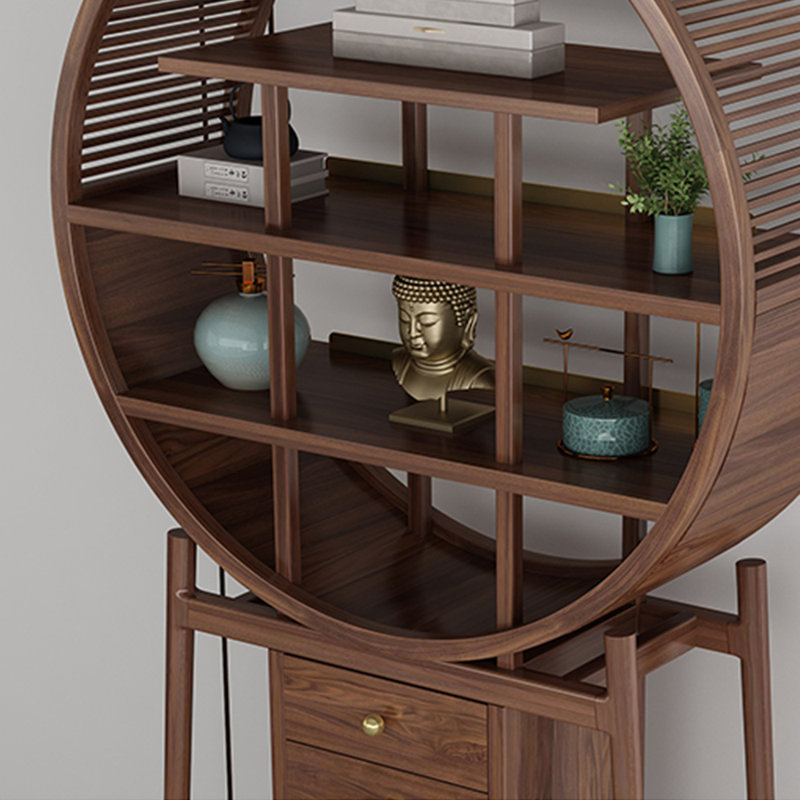 Bibliothèque luxueuse de style chinois