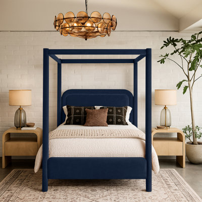 Salina Velvet Upholstered Bed