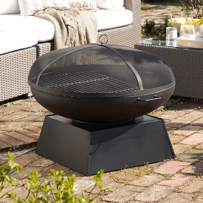 Azha Round Steel Smokeless Fire Pit